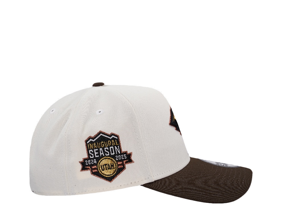 New Era Utah Mammoth Inaugural Season Chrome Two Tone Edition 9Forty A Frame Snapback Gorra