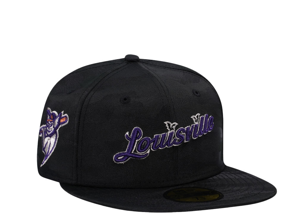 New Era Louisville Bats Horror Pack Midnight Camo Edition 59Fifty Fitted Gorra