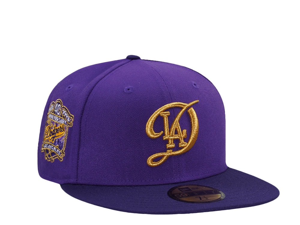 New Era Los Angeles Dodgers 40th Anniversary Purple Two Tone Edition 59Fifty Fitted Gorra