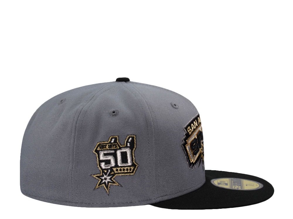 New Era San Antonio Spurs San Antonio Spurs 50th Anniversary Gray Two Tone Edition 59Fifty Fitted Gorra