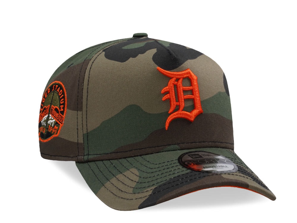 New Era Detroit Tigers Stadium Camo Edition 9Forty A Frame Snapback Gorra
