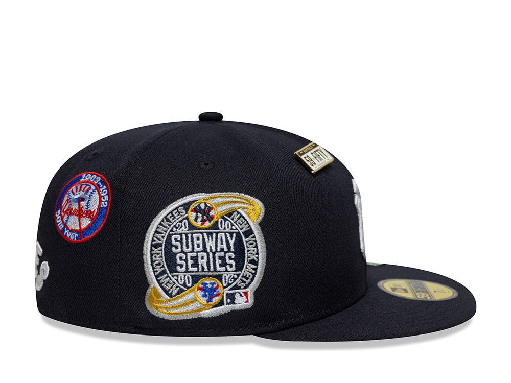 New Era New York Yankees Subway Series Multi Patch Navy Prime Edition 59Fifty Fitted Gorra