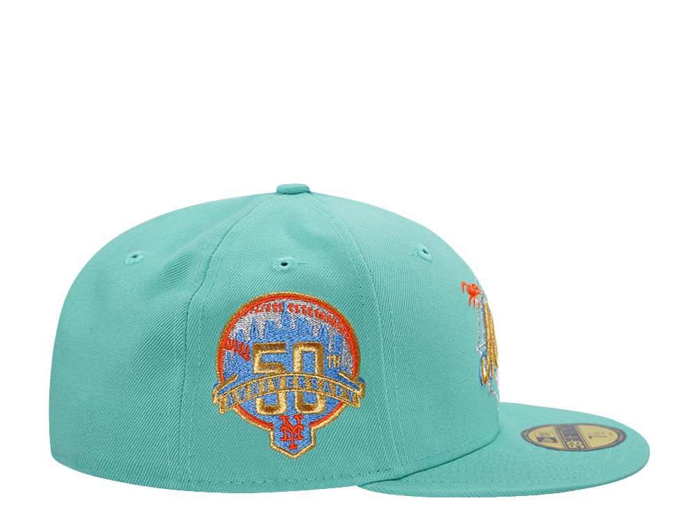 New Era New York Mets 50th Anniversary Clear Mint Prime Edition 59Fifty Fitted Gorra