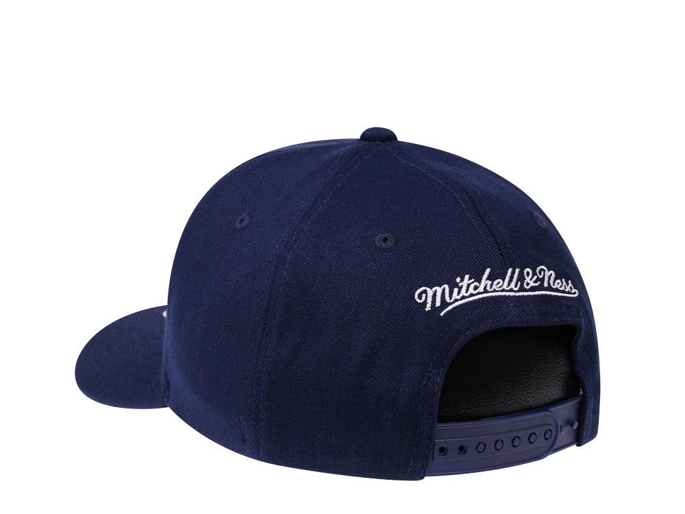 Mitchell & Ness Golden State Warriors Team Ground Red Line Solid Flex Snapback Gorra