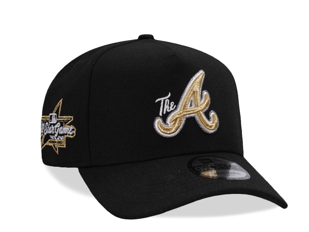 New Era Atlanta Braves All Star Game 2025 Black Prime Edition 9Forty A Frame Snapback Gorra