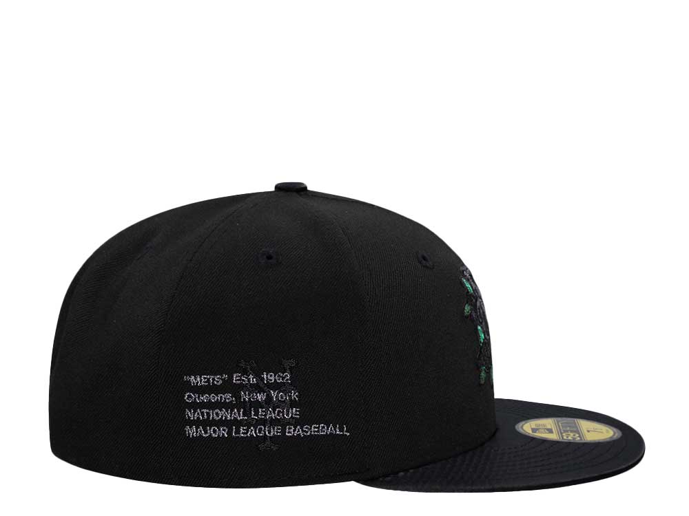 New Era New York Mets Dark Metallic Satin Brim Prime Edition 59Fifty Fitted Gorra