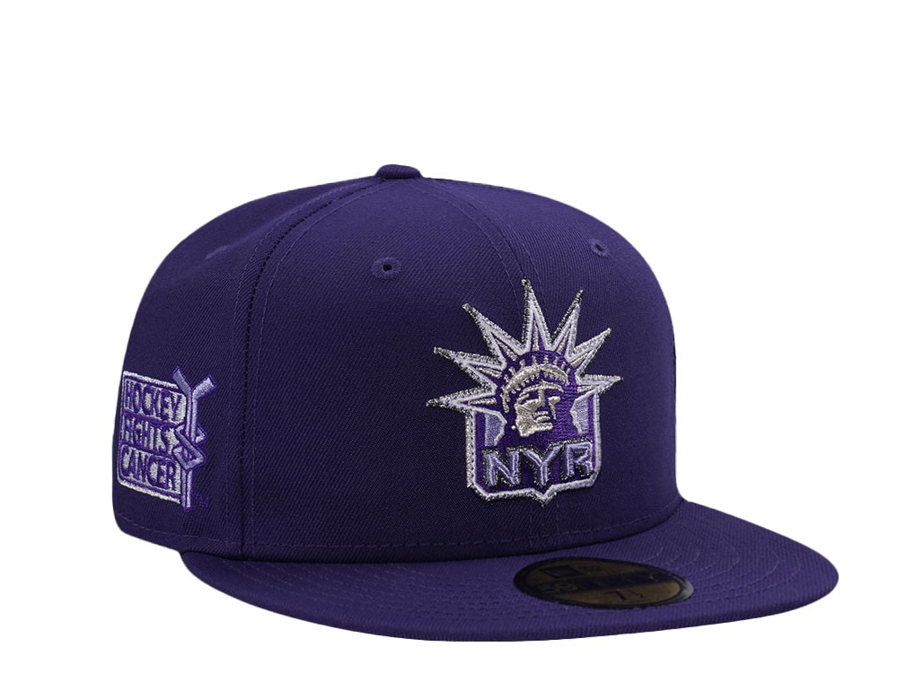 New Era New York Rangers Hockey Fights Cancer Edition 59Fifty Fitted Gorra