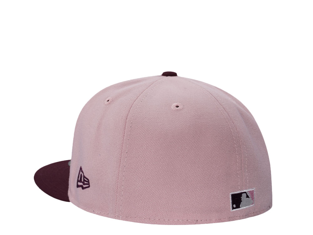 New Era Anaheim Angels 60th Anniversary Pinkrouge Two Tone Edition 59Fifty Fitted Gorra