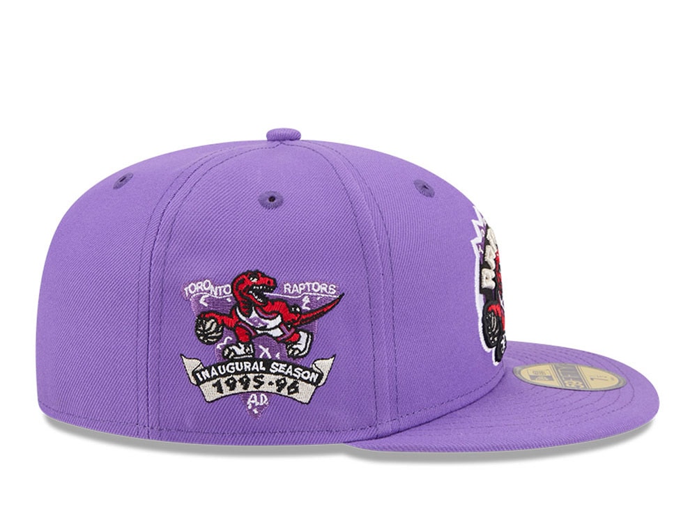 New Era Toronto Raptors HWC Inaugural Season Purple 59Fifty Fitted Gorra