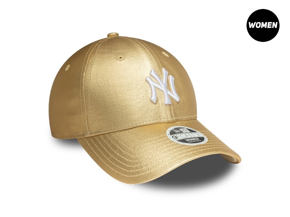 New Era New York Yankees Metallic Gold Womens 9Forty Strapback Gorra