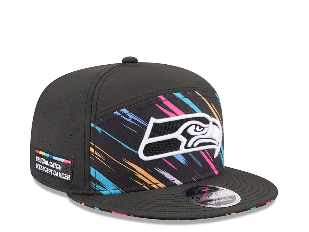 New Era Seattle Seahawks Crucial Catch 2026 Black Edition 9Fifty Split Panel Snapback Gorra