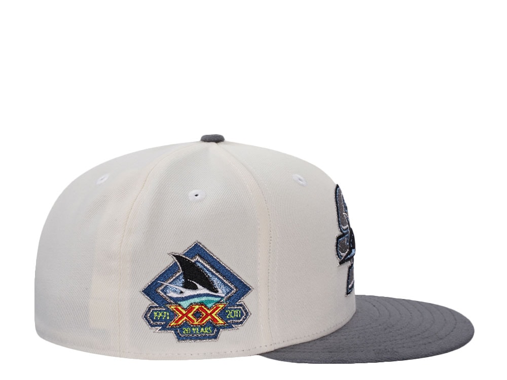 New Era San Jose Sharks 20th Anniversary Chrome Two Tone Edtion 59Fifty Fitted Gorra