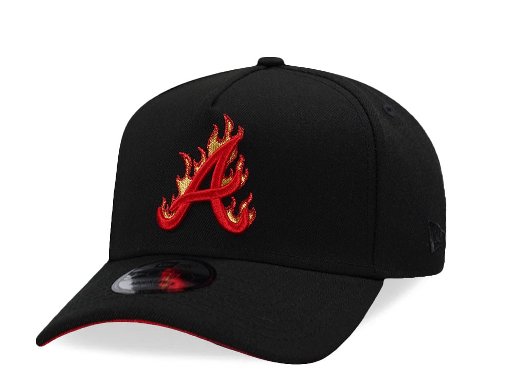 New Era Atlanta Braves Red Flame Prime Edition 9Forty A Frame Snapback Gorra