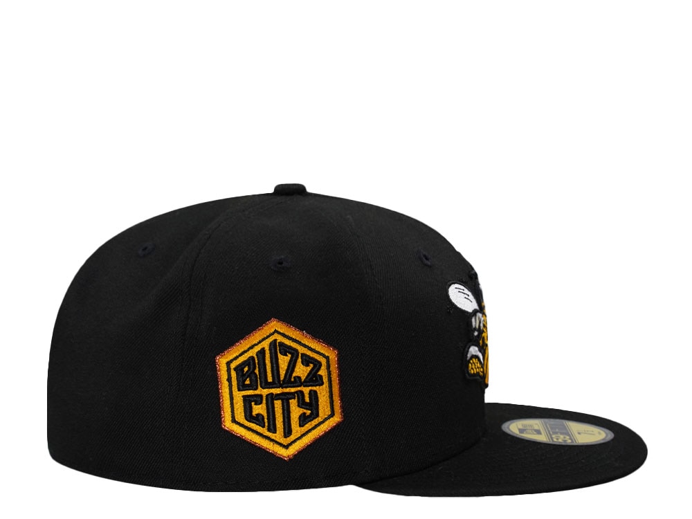 New Era Charlotte Hornets Buzz City Black Prime Edition 59Fifty Fitted Gorra