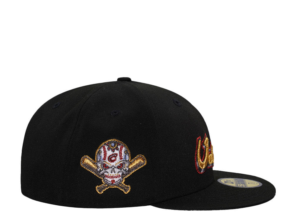 New Era Columbus Clippers Veleros Black Metallic Edition 59Fifty Fitted Gorra