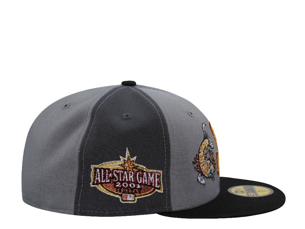 New Era Seattle Mariners All Star Game 2001 Gray Pinwheel Edition 59Fifty Fitted Gorra
