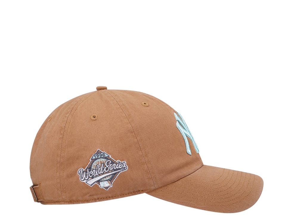47Brand New York Yankees World Series 1996 Camel Double Under Clean Up Strapback Gorra