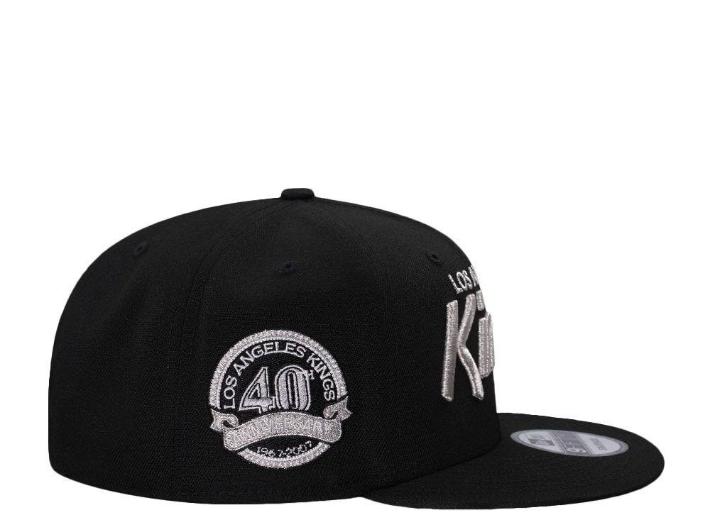New Era Los Angeles Kings 40th Anniversary Metallic Black Prime Edition 9Fifty Snapback Gorra