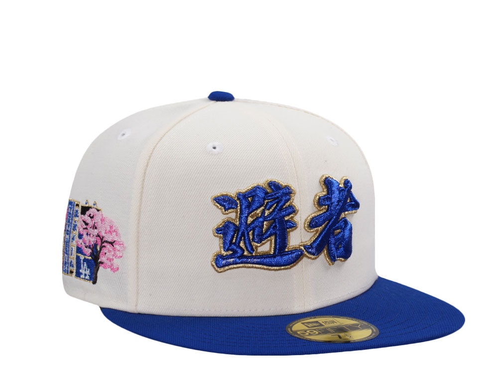 New Era Los Angeles Dodgers Tokyo Series 2025 Kanji Chrome Two Tone Edition 59Fifty Fitted Gorra