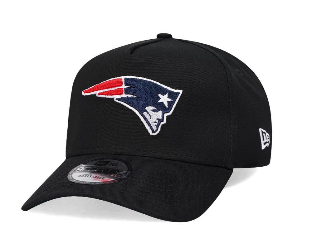 New Era New England Patriots Black 9Forty A Frame Snapback Gorra