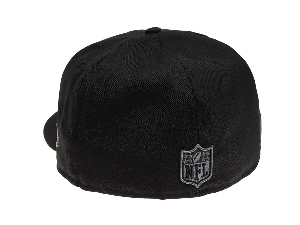 New Era New England Patriots Black & Grey 59Fifty Fitted Gorra