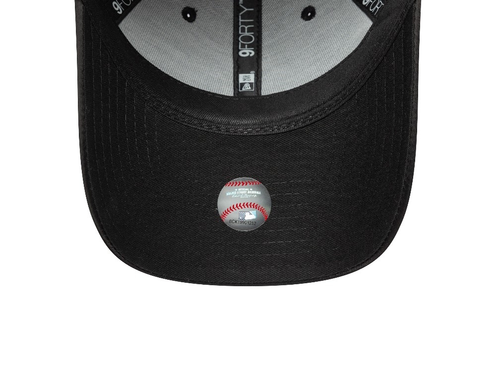 New Era New York Yankees Black Satin Womens 9Forty Bow Back Gorra