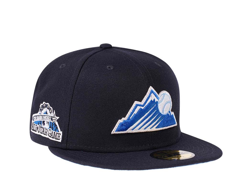 New Era Colorado Rockies All Star Game 1998 Iced Glacier Blue Edition 59Fifty Fitted Gorra