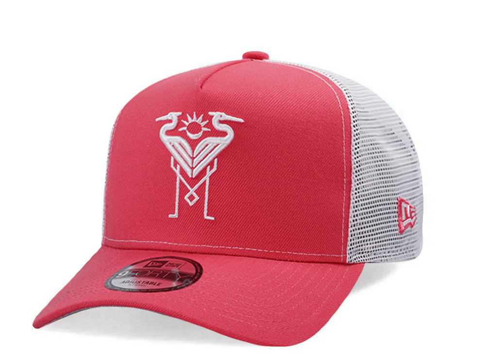 New Era Inter Miami Coral Prime Edition 9Forty A Frame Trucker Snapback Gorra
