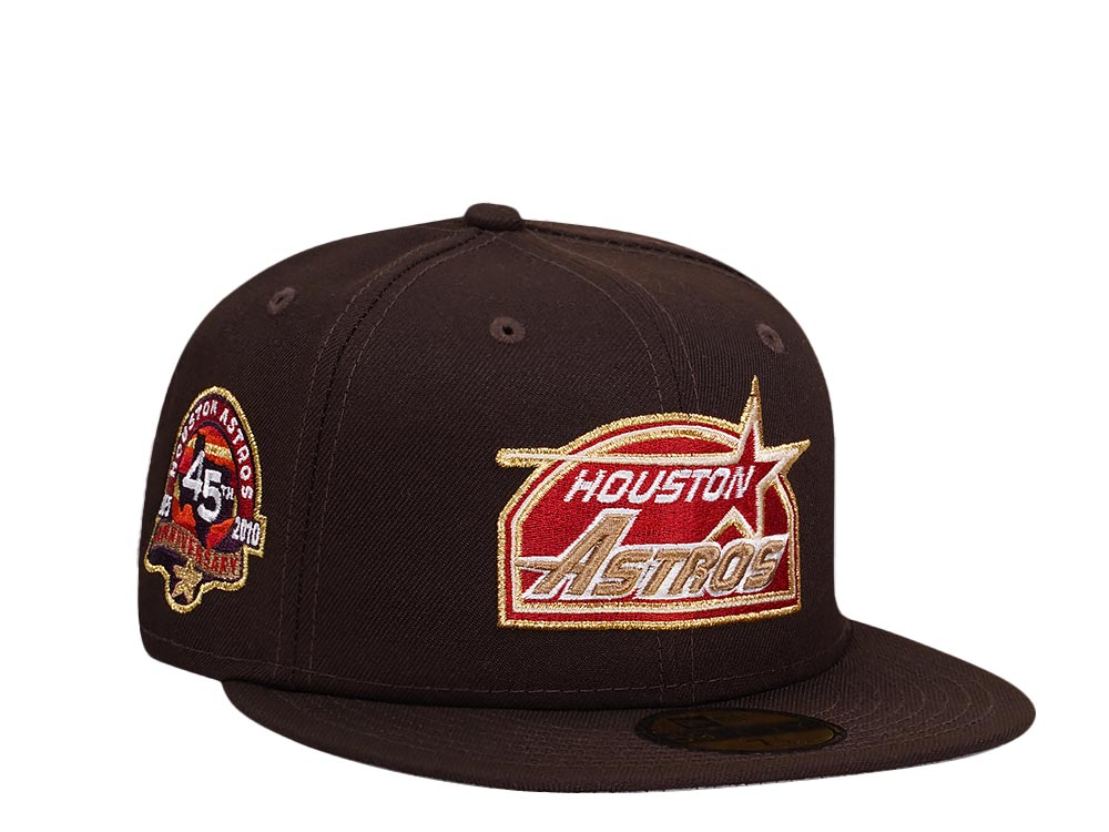 New Era Houston Astros 45th Anniversary Burnt Gold Edition 59Fifty Fitted Gorra