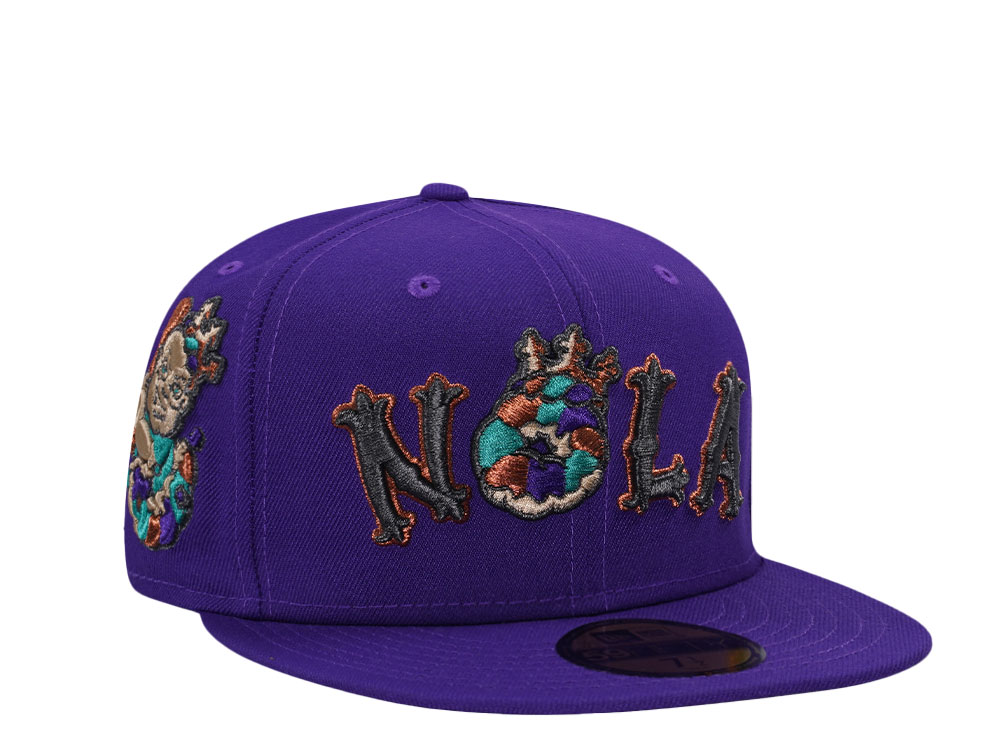 New Era New Orleans Baby Cakes Purple Prime Edition 59Fifty Fitted Gorra
