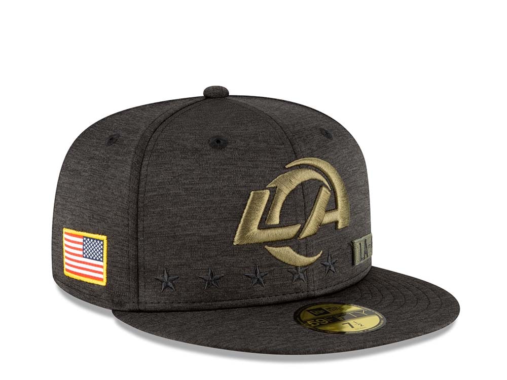 New Era Los Angeles Rams Salute to Service 2020 Fitted 59Fifty Gorra