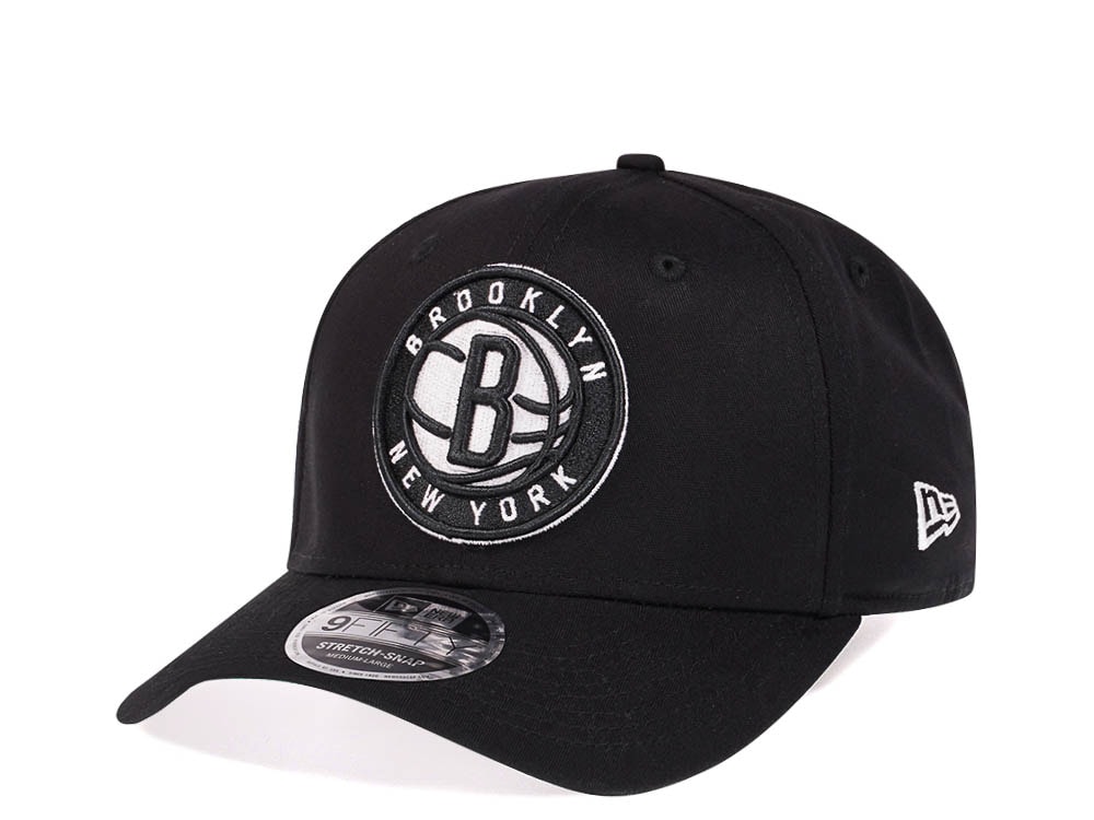 New Era Brooklyn Nets Black 9Fifty Stretch Snapback Gorra