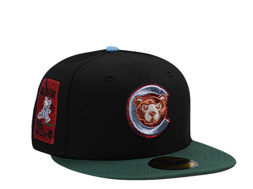 New Era Chicago Cubs Stay Alert Black Two Tone Edition 59Fifty Fitted Gorra