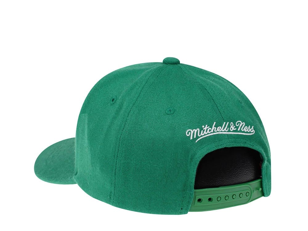 Mitchell & Ness Boston Celtics Team Ground Red Line Solid Flex Snapback Gorra