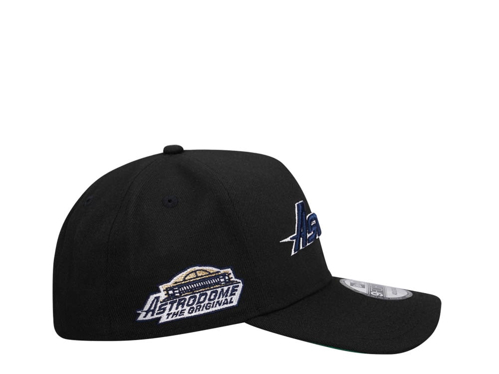 New Era Houston Astros Astrodome Black Throwback Edition 9Forty A Frame Snapback Gorra