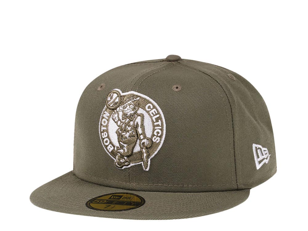 New Era Boston Celtics Olive Edition 59Fifty Fitted Gorra