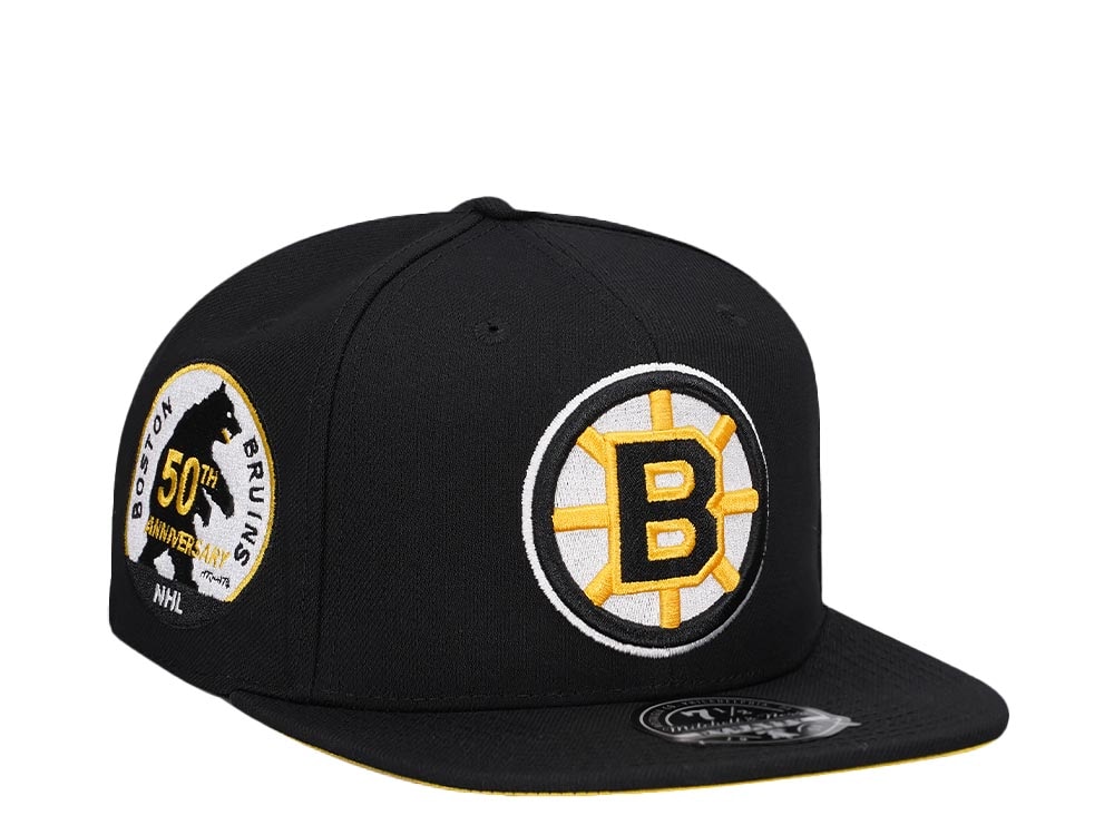 Mitchell & Ness Boston Bruins 50th Anniversary Vintage Edition Dynasty Fitted Gorra