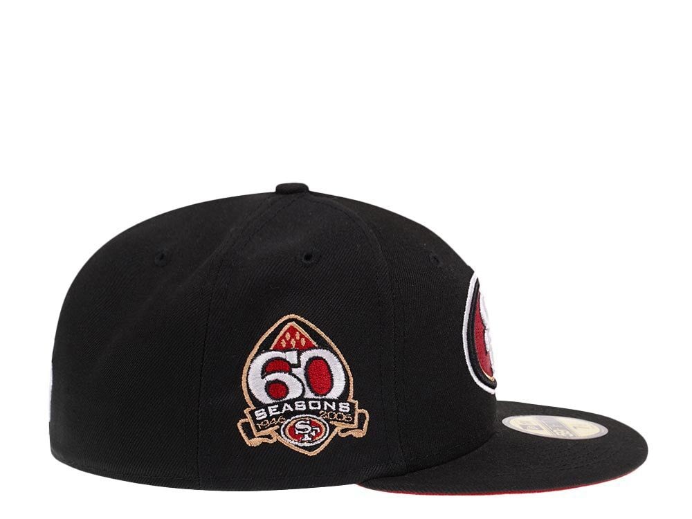 New Era San Francisco 49ers 60 Seasons Black Pop 59Fifty Fitted Gorra