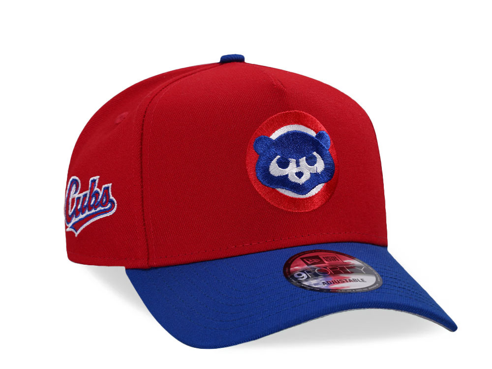New Era Chicago Cubs Red Two Tone 9Forty A Frame Snapback Gorra