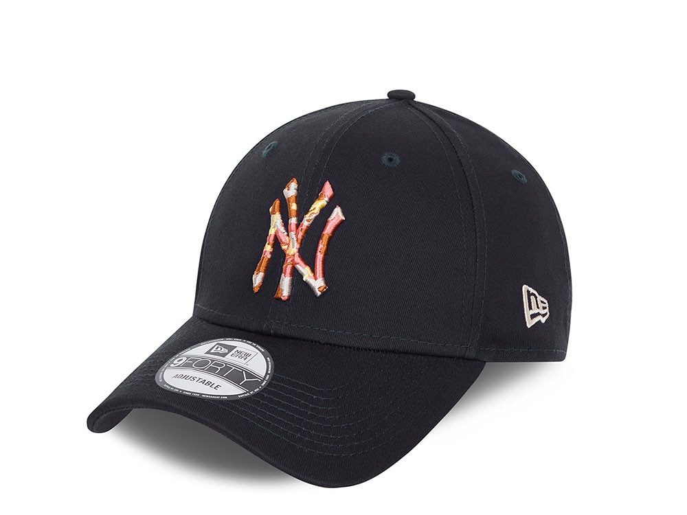 New Era New York Yankees Infill Navy 9Forty Strapback Gorra