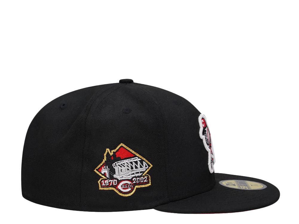 New Era Cincinnati Reds Black and Red Edition 59Fifty Fitted Gorra