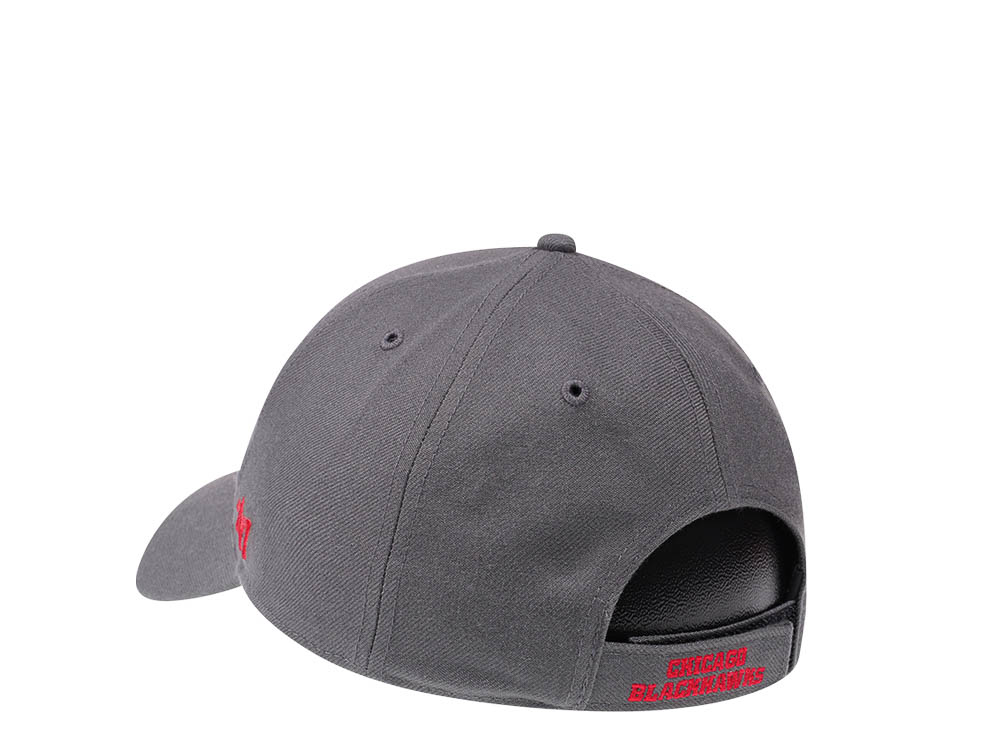 47Brand Chicago Blackhawks Gray Classic Strapback Gorra