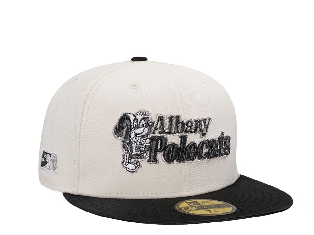 New Era Albany Polecats MILB Satin Brim Chrome Edition 59Fifty Fitted Gorra