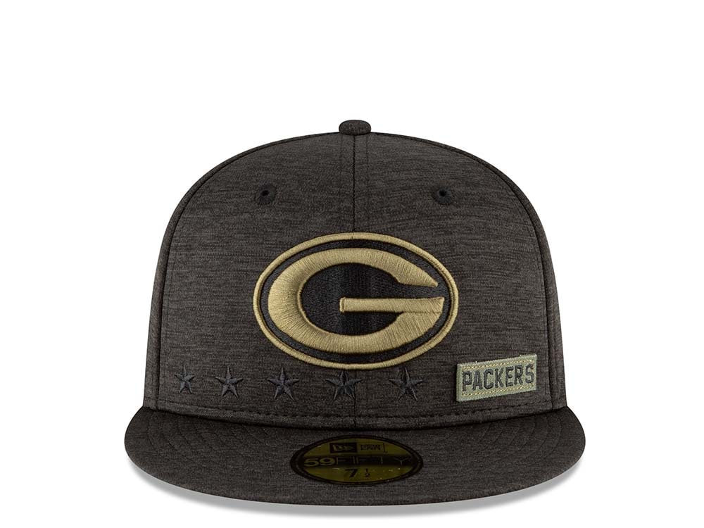 New Era Green Bay Packers Salute to Service 2020 Fitted 59Fifty Gorra