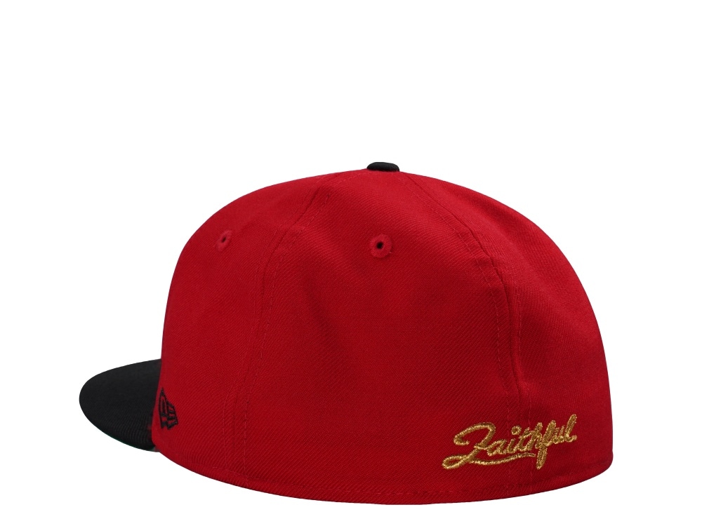 New Era San Francisco 49ers 80th Anniversary Wool Scarlet Two Tone Throwback Edition 59Fifty Fitted Gorra