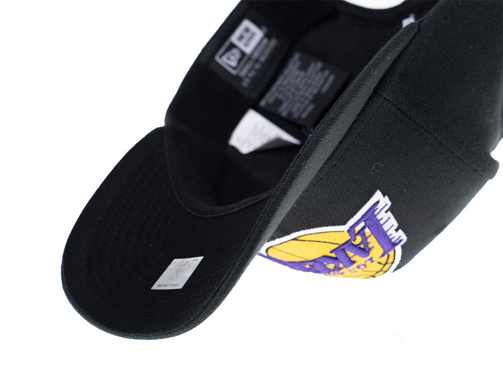 NEW ERA LOS ANGELES LAKERS STRETCH 9FIFTY LOGO BLACK