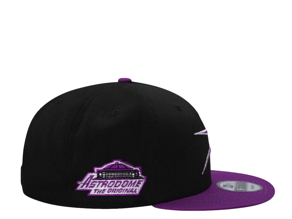 New Era Houston Astros Astrodome Black Sparkling Grape Edition 9Fifty Snapback Gorra