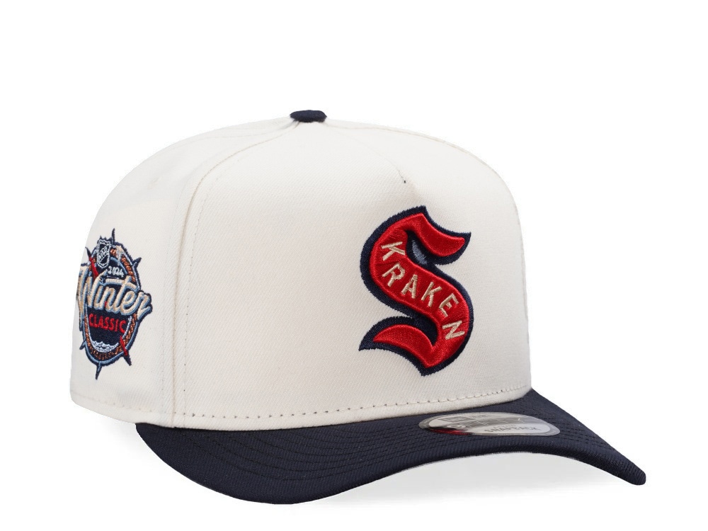 New Era Seattle Kraken Winter Classic Chrome Two Tone Edition 9Fifty A Frame Snapback Gorra