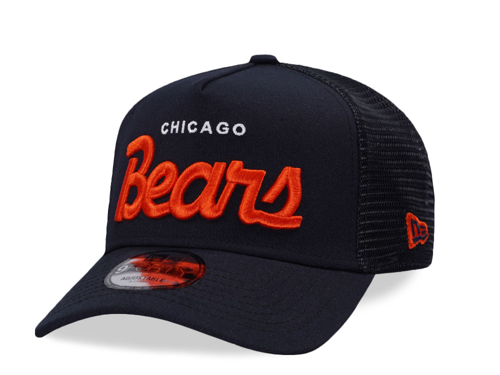 New Era Chicago Bears Navy Edition 9Forty A Frame Trucker Snapback Gorra