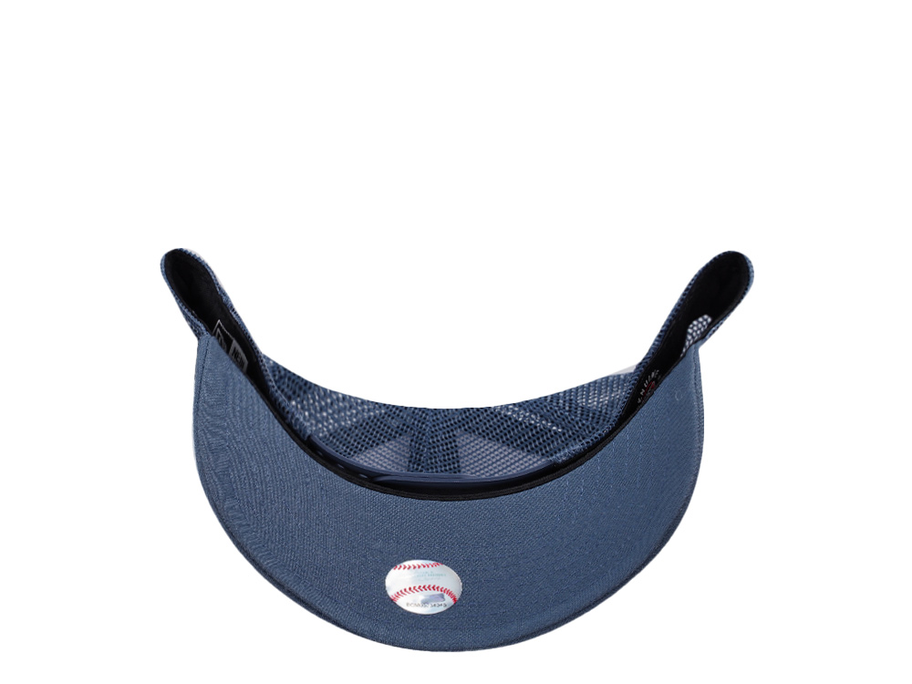 New Era New York Yankees Indigo White Two Tone Edition 9Forty A Frame Trucker Snapback Gorra